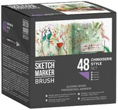 SketchMarker Набор маркеров Brush Сhinoiserie Style, 48 шт.