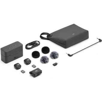 Беспроводной микрофон DJI Mic Mini (2 TX + 1 RX+Charging Case), черный