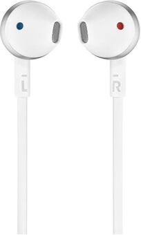 Наушники JBL T205, хром (серебристый матовый)