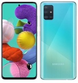 Смартфон Samsung Galaxy A51 64GB, голубой