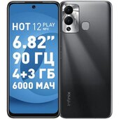 Смартфон Infinix HOT 12 PLAY NFC 4/64 ГБ, черный