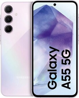 Смартфон Samsung Galaxy A55 5G 8/128 ГБ, Dual: nano SIM + eSIM, lilac