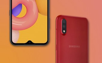 Смартфон Samsung Galaxy A01 SM-A015 16Gb красный