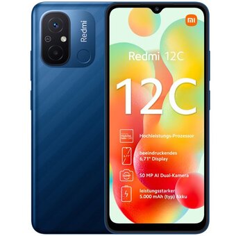 Смартфон Xiaomi Redmi 12C 3/64 ГБ RU 2 nano SIM, синий океан