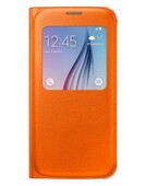 Чехол Flip Cover S-View для Samsung Galaxy S6 EF-CG920POEGRU, оранжевый