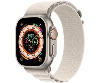 Умные часы Apple Watch Ultra 49 мм Titanium Case GPS + Cellular, титановый/звездный Alpine Loop