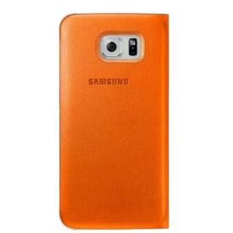 Чехол Flip Cover S-View для Samsung Galaxy S6 EF-CG920POEGRU, оранжевый