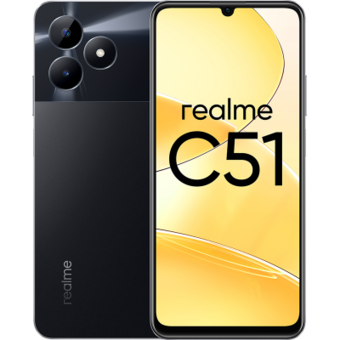  Смартфон Realme C51 4/128GB, Чёрный 
