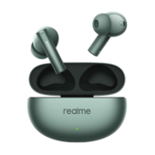 Наушники беспроводные Realme Buds Air 6 RU, с шумоподавлением, мягкие амбушюры, зелёный