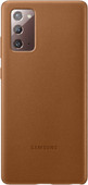 Чехол-накладка Samsung Leather Cover для Galaxy Note 20,коричневый (EF-VN980LAEGRU)