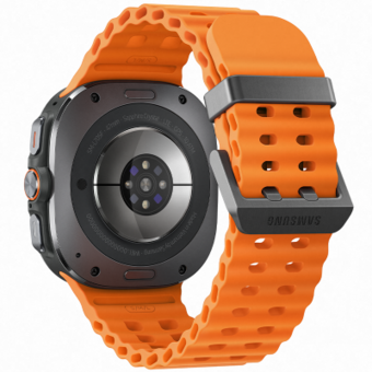 Умные часы Samsung Galaxy Watch Ultra 47 мм Wi-Fi + LTE, черный титан/оранжевый