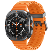 Умные часы Samsung Galaxy Watch Ultra 47 мм Wi-Fi + LTE, черный титан/оранжевый