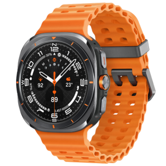 Умные часы Samsung Galaxy Watch Ultra 47 мм Wi-Fi + LTE, черный титан/оранжевый