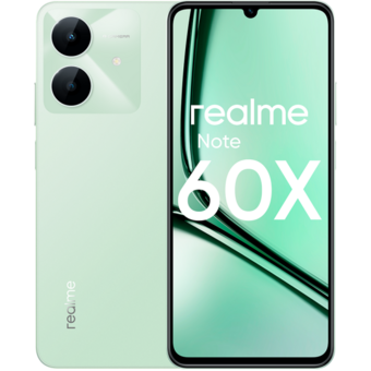 Смартфон realme Note 60x 3/64 ГБ, Dual nano SIM, зеленый