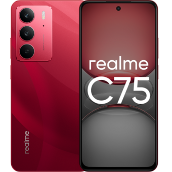 Смартфон Realme C75 8/128 ГБ, Dual nano SIM, красный