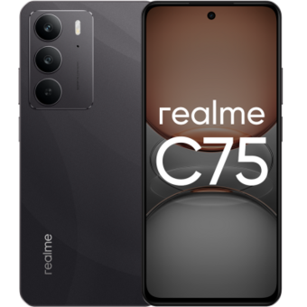Смартфон Realme C75 8/128 ГБ, Dual nano SIM, черный