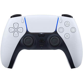 Геймпад PlayStation DualSense для PS5, беспроводной, белый/черный, 1 шт.