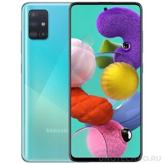 Смартфон Samsung Galaxy A51 128GB, голубой