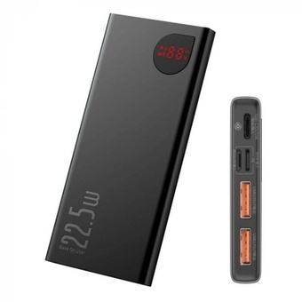 Портативный аккумулятор Baseus Adaman Metal Digital Display Quick Charge, 10000mAh, 22.5W, черный