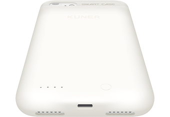 Чехол-аккумулятор со встроенной памятью KUNER Kuke Smart Case для iPhone 7 Plus 2400 мАч, белый
