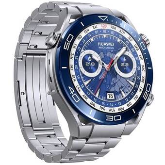 Смарт-часы HUAWEI WATCH Ultimate Steel (CLB-B19), серебристый 