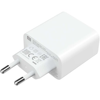 Сетевое зарядное устройство Xiaomi Mi 33W Wall Charger USB + Type C, белое