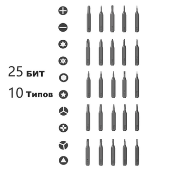 Электрическая отвертка Xiaomi DUKA Е1 Electric Precisoon Screwdriver Set (25 бит)
