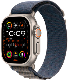 Умные часы Apple Watch Ultra 2 49 мм Titanium Case GPS + Cellular, Blue Alpine Loop