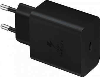 Сетевое зарядное устройство Samsung EP-T4510 + кабель USB Type-C, 45 Вт, черный