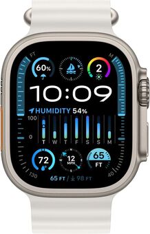 Умные часы Apple Watch Ultra 2 49 мм Titanium Case GPS + Cellular, White Ocean Band