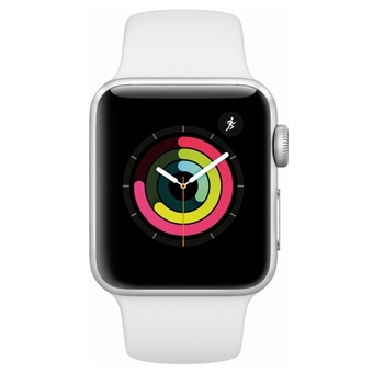 Часы Apple Watch Series 3 38mm,Silver Aluminum Case with White Sport Band