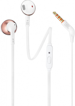 Наушники JBL T205, розовое золото
