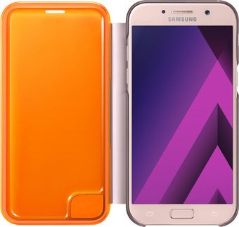 Чехол-книжка Samsung Neon Flip Cover EF-FA520PPEGRU для Galaxy A5 (2017), розовый