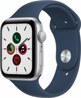 Умные часы Apple Watch SE 40 мм Aluminium Case, серебристый/синий омут омут