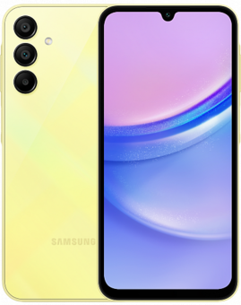 Смартфон Samsung Galaxy A15 4G 4/128 ГБ, Dual nano SIM, желтый