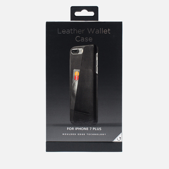 Чехол Mujjo Leather Wallet Case для iPhone 7 Plus Black (Mujjo-CS-021-BK)