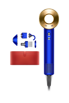 Фен Dyson Supersonic HD08, Blue/Gold + кейс
