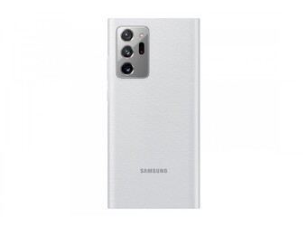 Чехол-книжка Samsung Smart LED View Cover для Galaxy Note 20 Ultra, серебристый/белый (EF-NN985PSEGRU)