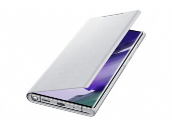 Чехол-книжка Samsung Smart LED View Cover для Galaxy Note 20 Ultra, серебристый/белый (EF-NN985PSEGRU)