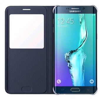 Чехол Samsung Flip Cover S-View для Samsung Galaxy S6 Edge+  EF-CG928PBEGRU 