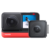 Экшн-камера Insta360 One R Twin, 5760x2880, черный/красный
