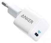 Сетевая зарядка ANKER PowerPort 3 Nano 20W, белый