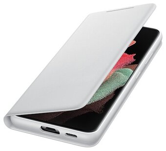 Чехол-книжка Samsung Smart LED View Cover для S21 Ultra Light Gray (EF-NG998PJEGRU)