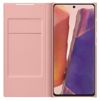 Чехол-книжка Samsung Smart LED View Cover EF-NN980 для Galaxy Note 20,бронзовый (EF-NN980PAEGRU)