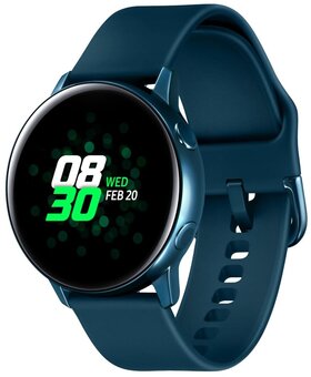 Samsung Смарт-часы Samsung Galaxy Watch Active SM-R500NZGASER, 1.1", SAmoled, 39.5 мм, морская волна