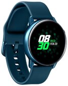 Samsung Смарт-часы Samsung Galaxy Watch Active SM-R500NZGASER, 1.1", SAmoled, 39.5 мм, морская волна