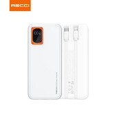 Внешний аккумулятор (powerbank) Recci RPB-P28 Phantom 10000мАч, USB + Type-C, 22.5+PD20 Вт, белый