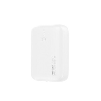Внешний аккумулятор (powerbank) Recci RPB-P32 MiNi Series 10000мАч, USB + Type-C, 22.5+PD20 Вт, белый