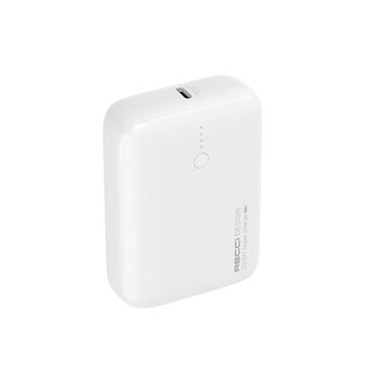 Внешний аккумулятор (powerbank) Recci RPB-P32 MiNi Series 10000мАч, USB + Type-C, 22.5+PD20 Вт, белый