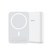Внешний аккумулятор с беспроводной зарядкой MagSafe Recci RPB-W09 10000мАч, 20+15 Вт, white